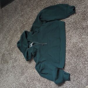 NWOT Lululemon Scuba Oversized Half-Zip Hoodie Storm Teal Size XS/S